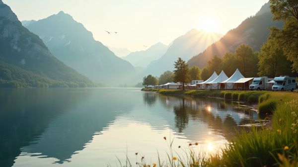 Aix-les-Bains en camping : une pause entre lac et montagnes